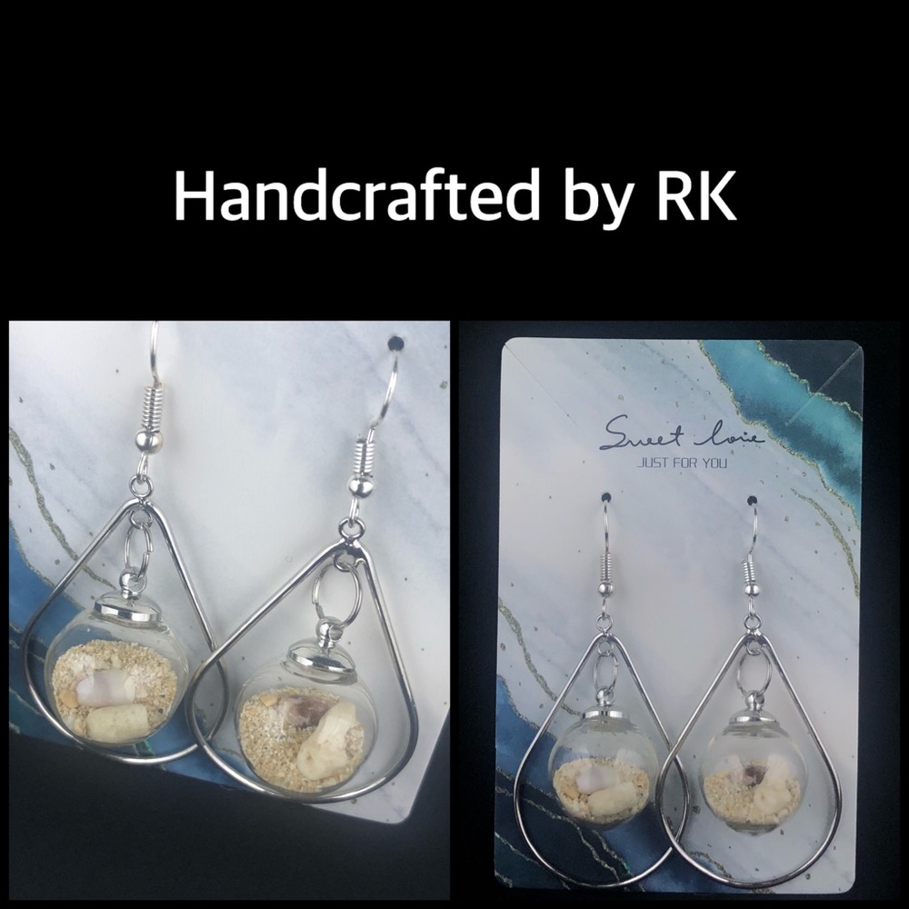 Glass Ball drop earrings